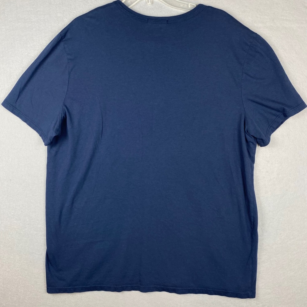 Marine Layer Mens XL Navy Blue Supima Cotton Tencel T-Shirt 19430 Made in USA - Picture 3 of 9